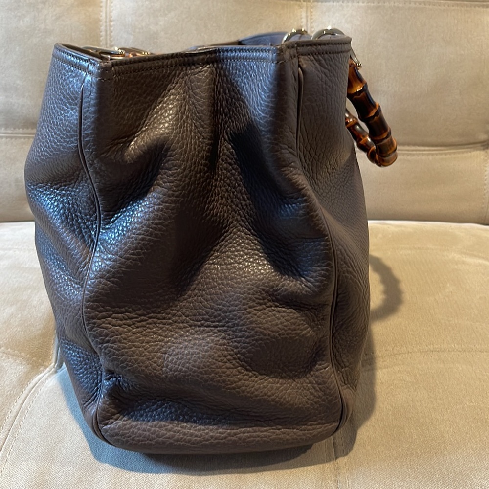 Gucci Large Bamboo Shopper Leather Tote Bag - Picture 4 of 17